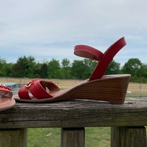 Tommy Hilfiger Red Wedge Sz 6 1/2W